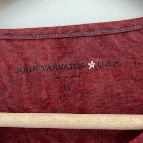 John Varvatos lightweight red long sleeve shirt size extra large - Picture 4 of 8